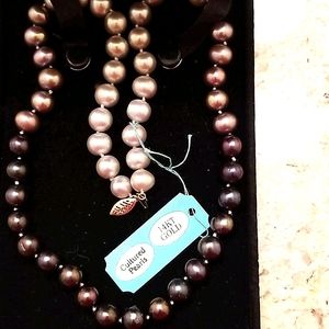 NECKLACE Cultured Pearls with 14 kt Gold